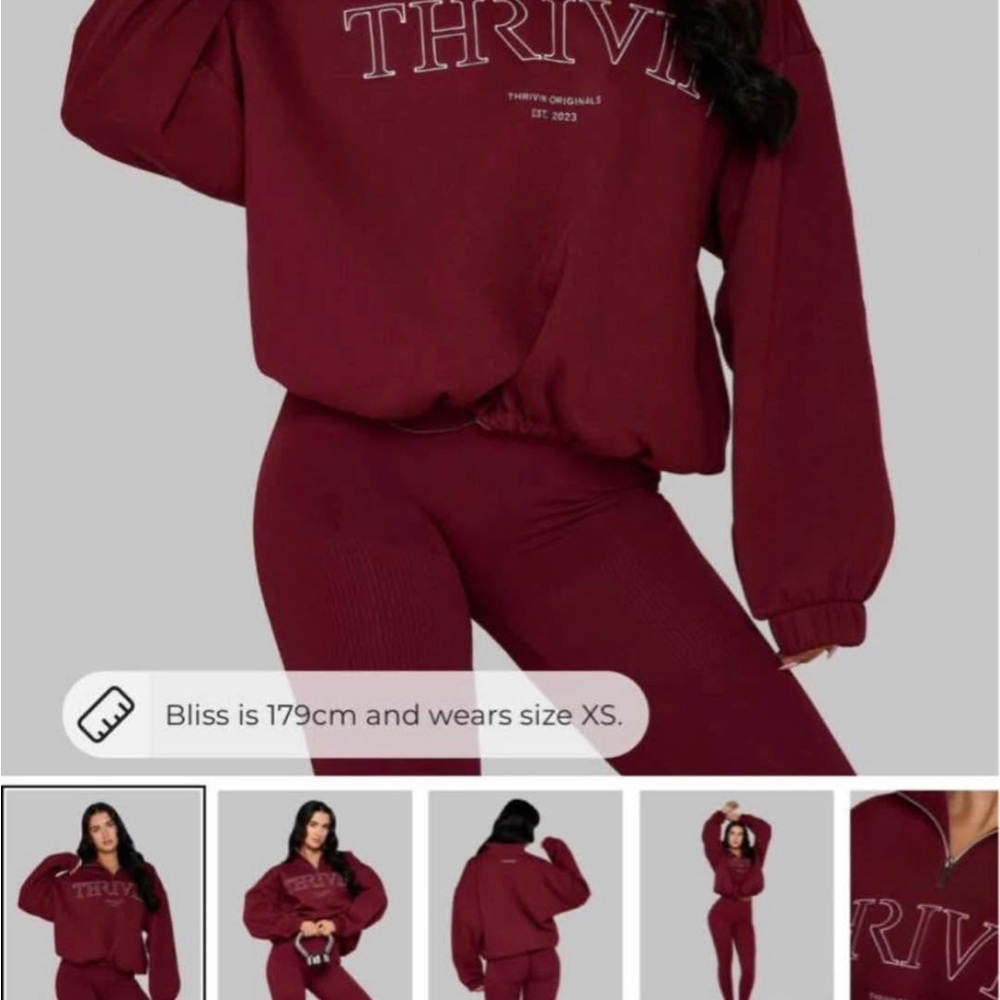Thrive Women's Cowl & Turtleneck Sweater - Burgundy